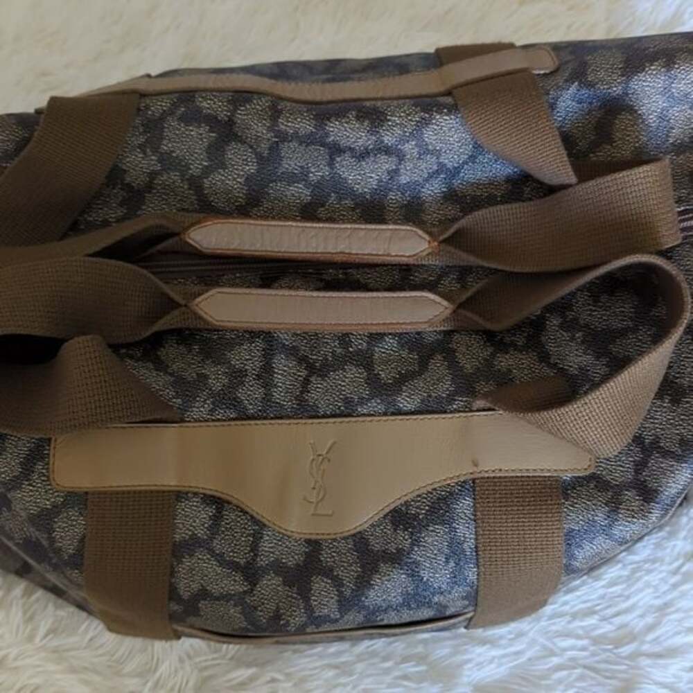 AUTHENTIC VINTAGE YSL GIRAFFE TRAVEL BAG EXCELLENT CONDITION - Picture 8 of 16